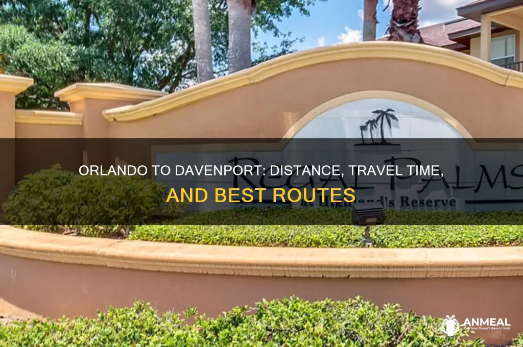 how far is orlando from davenport florida