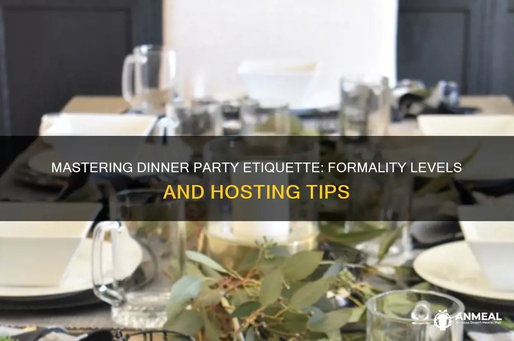 how formal is a dinner party