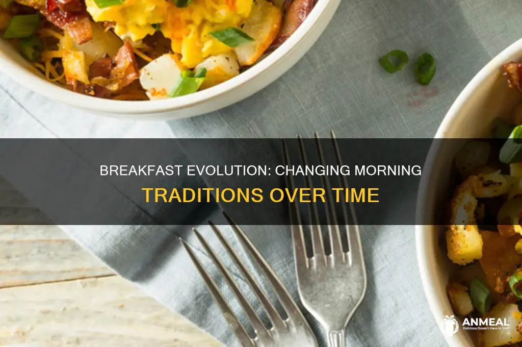 how has breakfast changed over the years