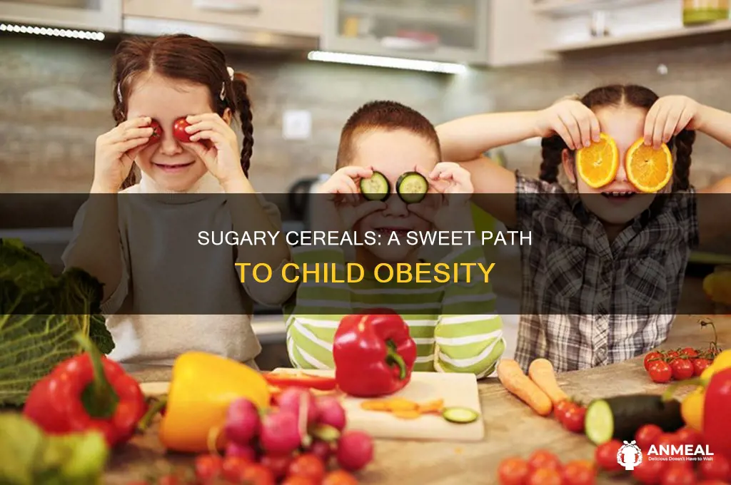 how has sugary breakfast cereals contributed to obesity in children