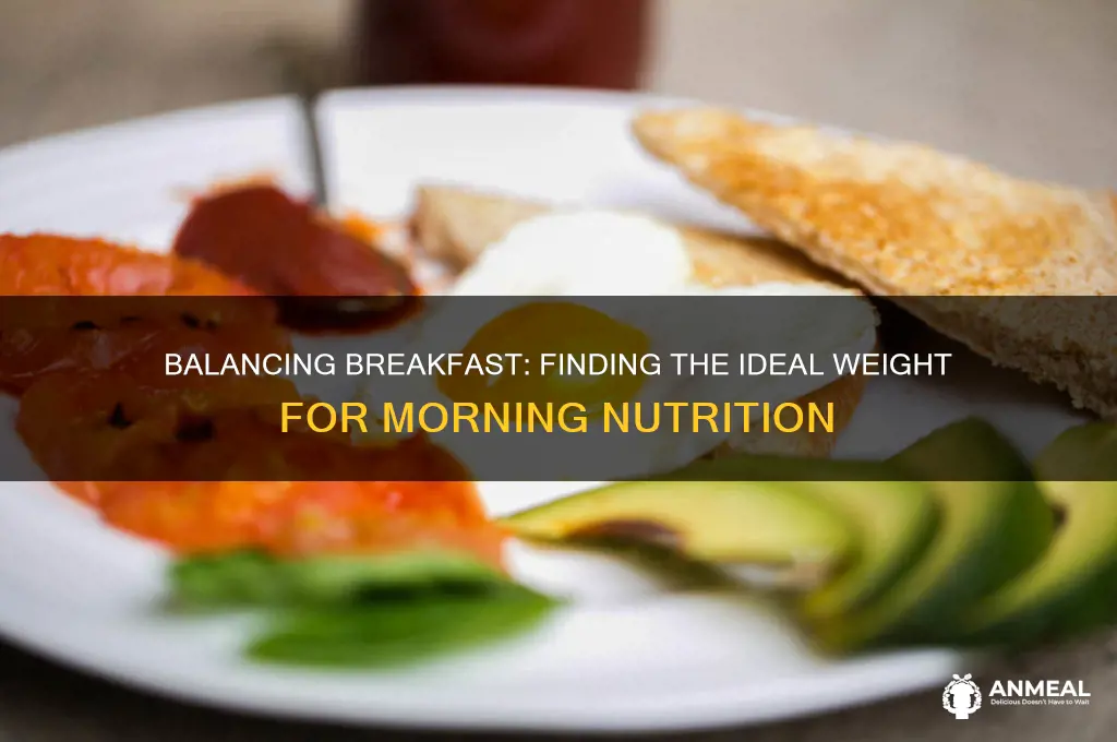 how heavy should breakfast be