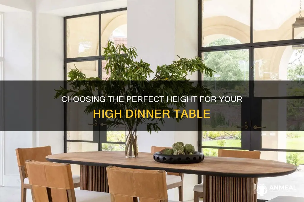 how high dinner table