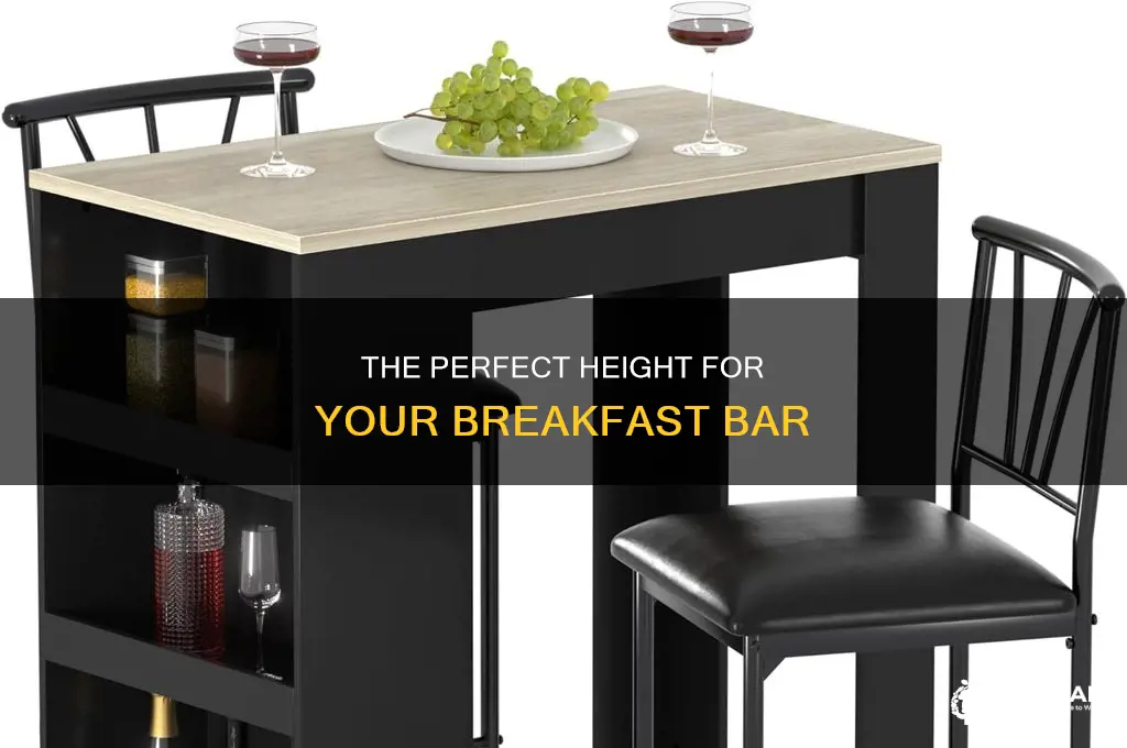 how high is a kitchen breakfast bar
