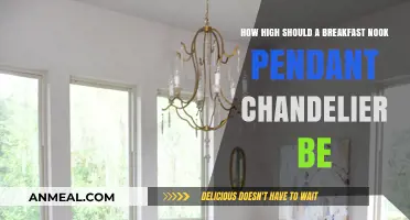 Breakfast Nook Pendant Chandelier: How High is Too High?