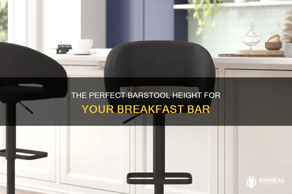 how high should barstools be breakfast bar