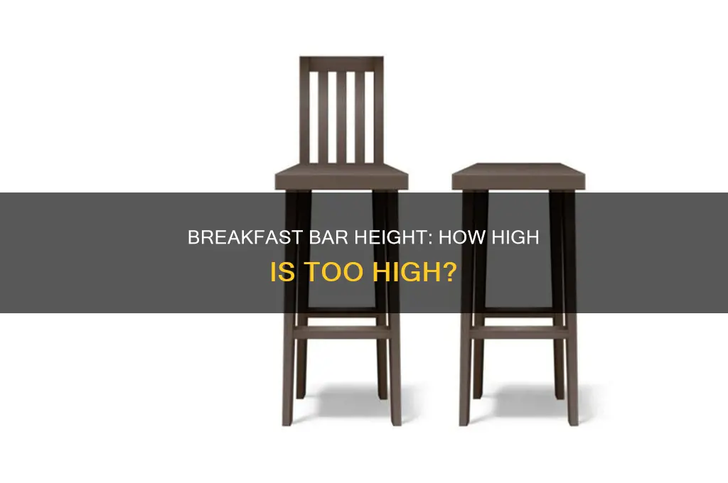 how high should my breakfast bar be
