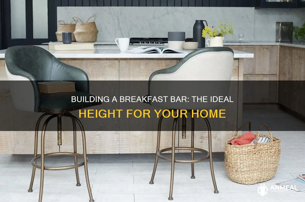how high to build a breakfast bar