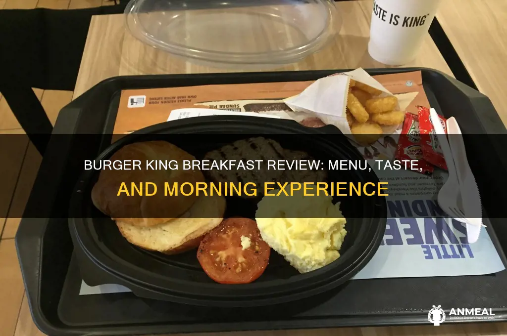 how is burger king breakfast