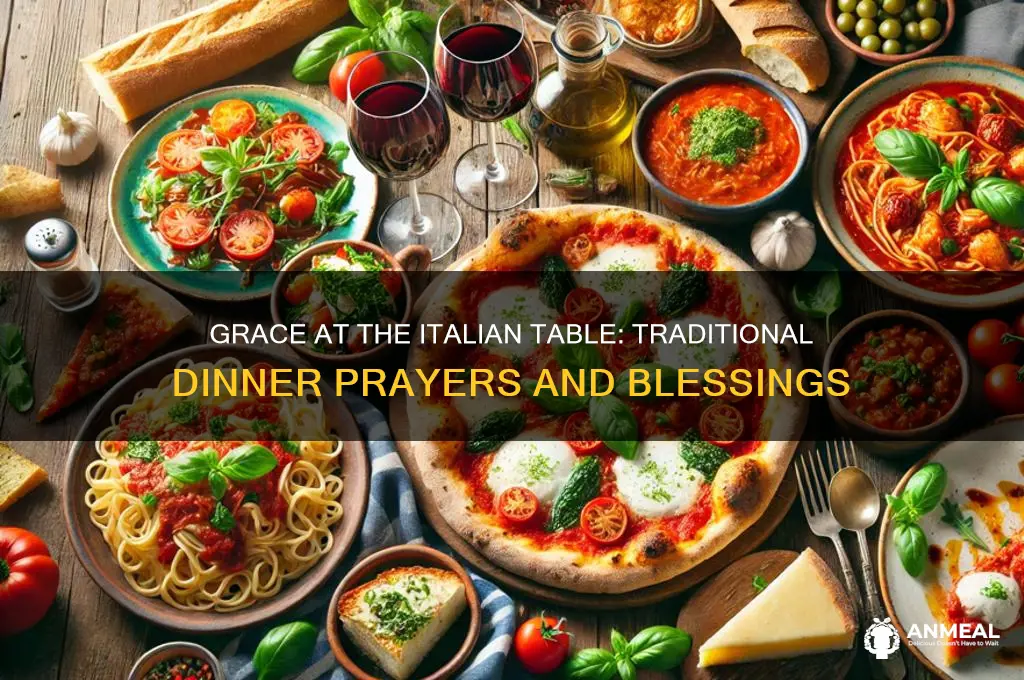 how italian say prayers for dinner