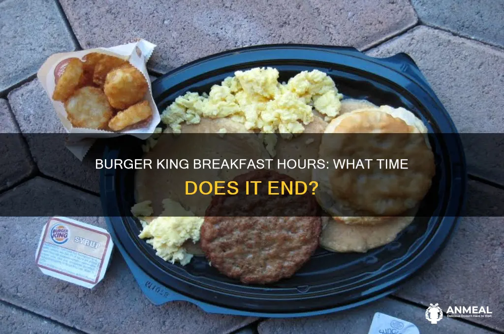 how late burger king breakfast hours