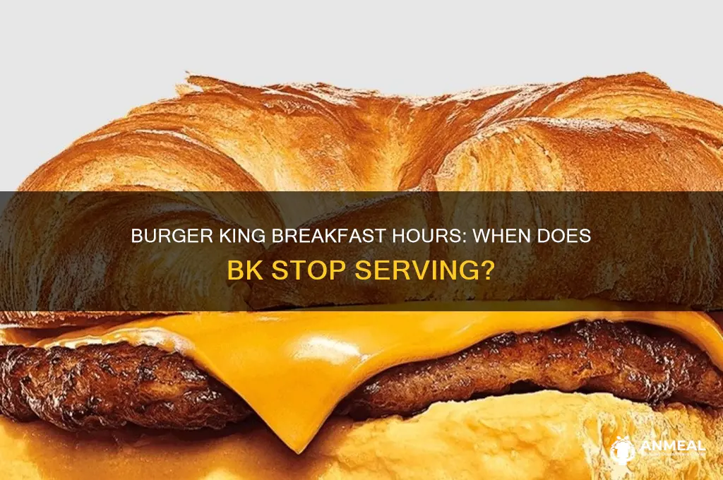 how late does burgerking surve breakfast