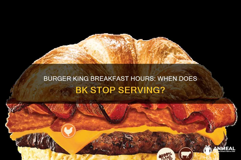 how late is burger king breakfast open