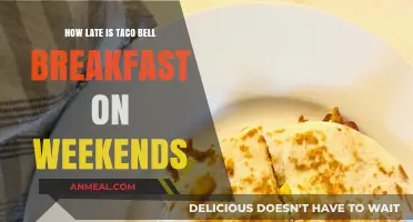 Taco Bell Breakfast: Weekend Hours Explained