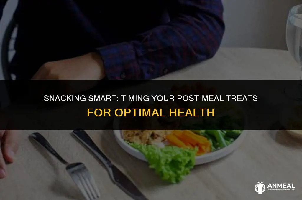 how long after a meal should you eat a snack