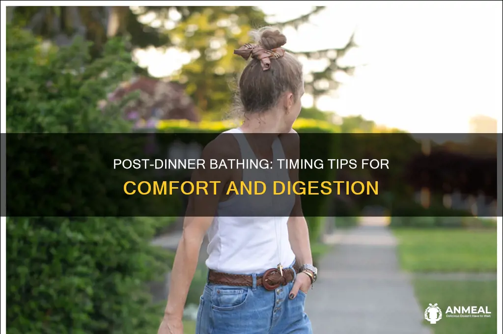 how long after dinner to bath