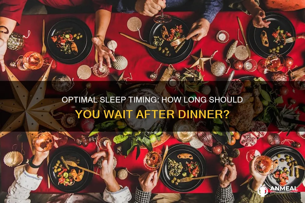 how long after dinner to sleep