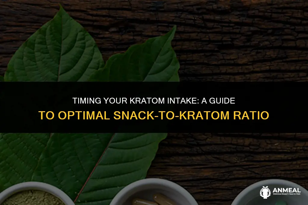 how long after eating a snack to take kratom