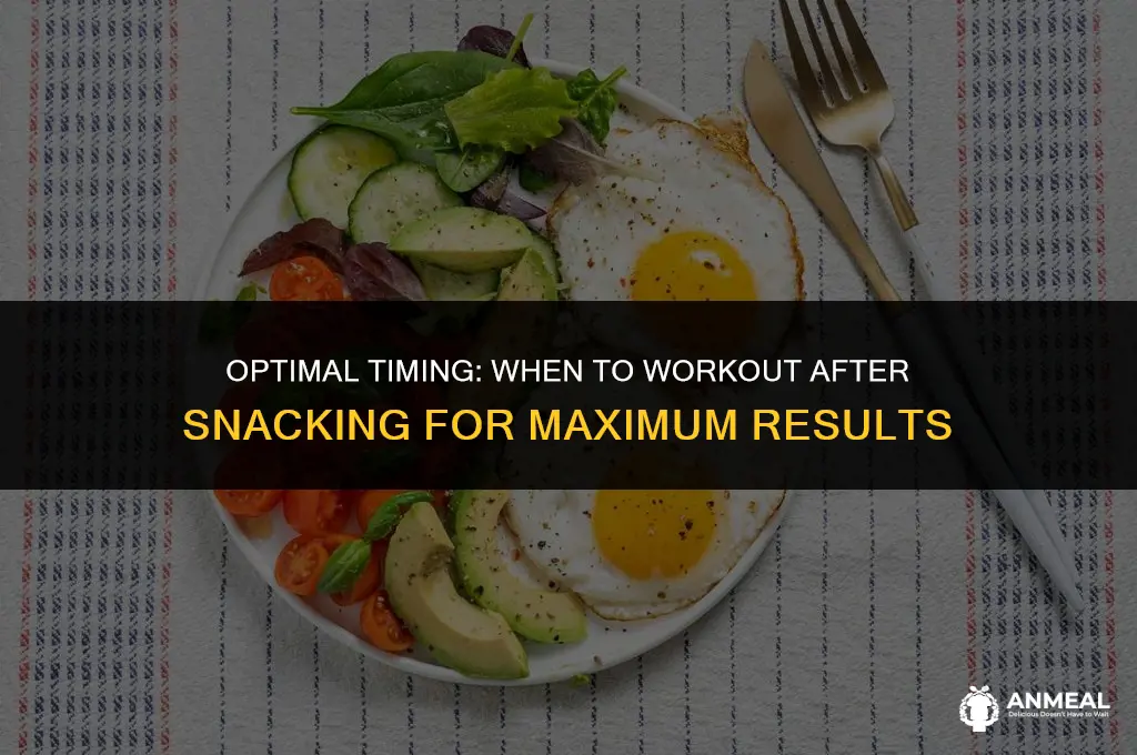 how long after eating snack to exercise