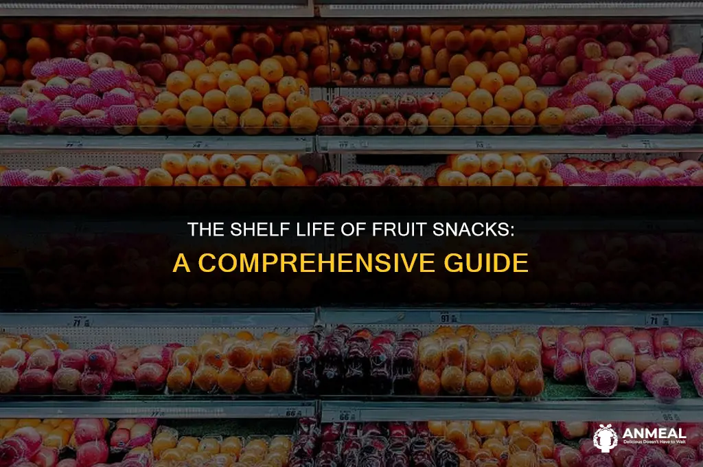how long are fruit snacks good for