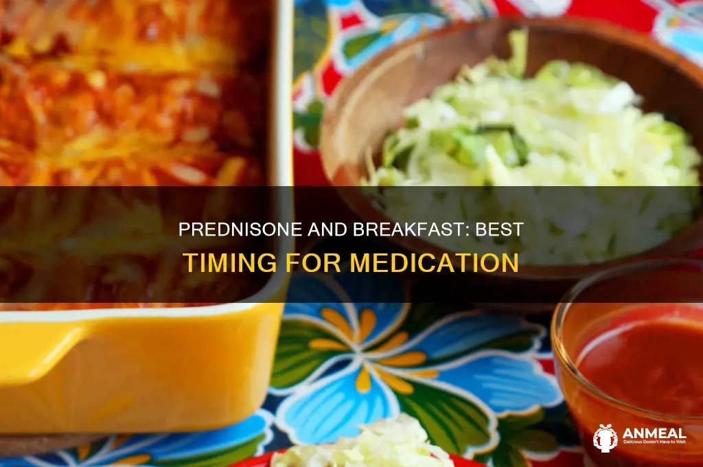 how long before breakfast should i take prednisone