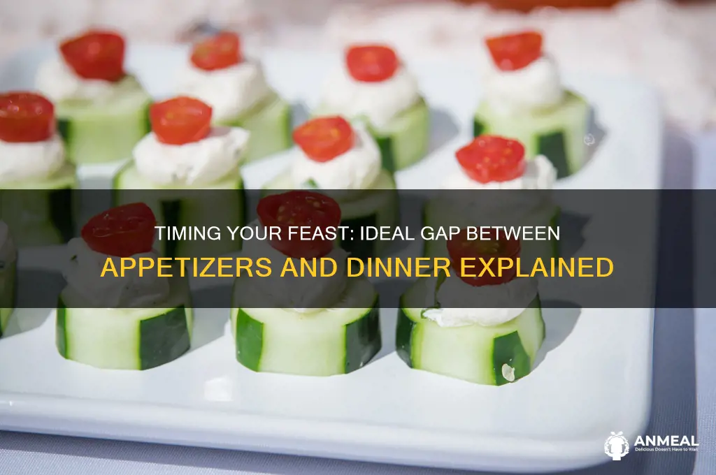 how long between appetizers and dinner