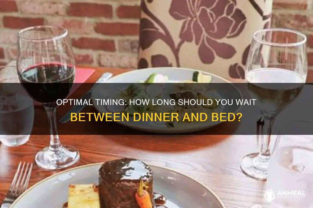 how long between dinner and bed