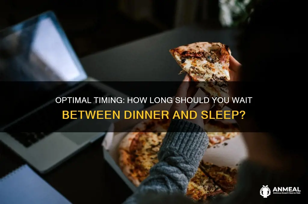 how long between dinner and sleep