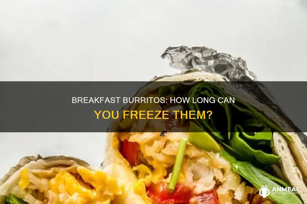 how long do breakfast burritos last in freezer