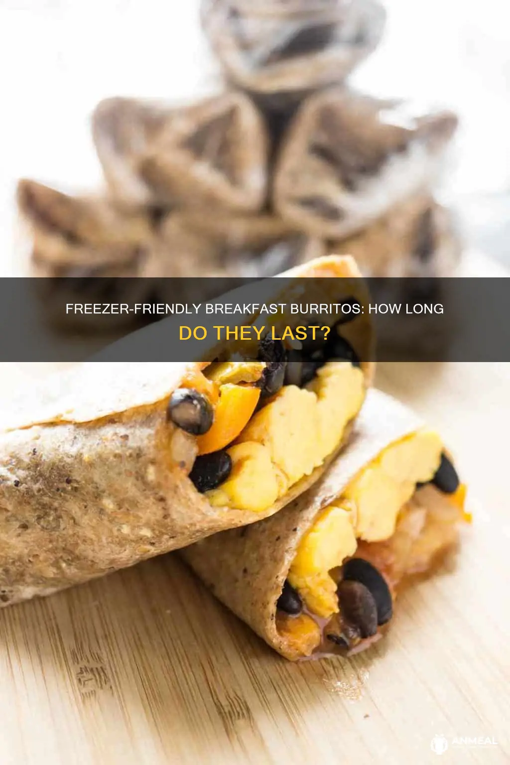 how long do breakfast burritos last in the freezer