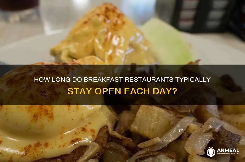how long do breakfast restaurants