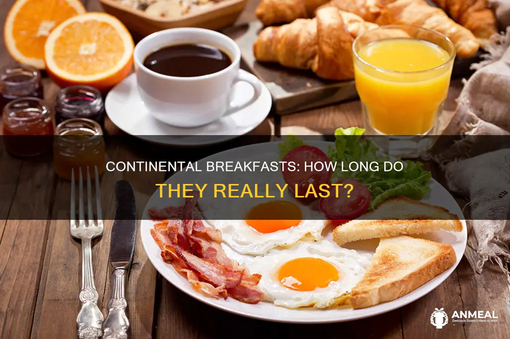 how long do continental breakfasts last
