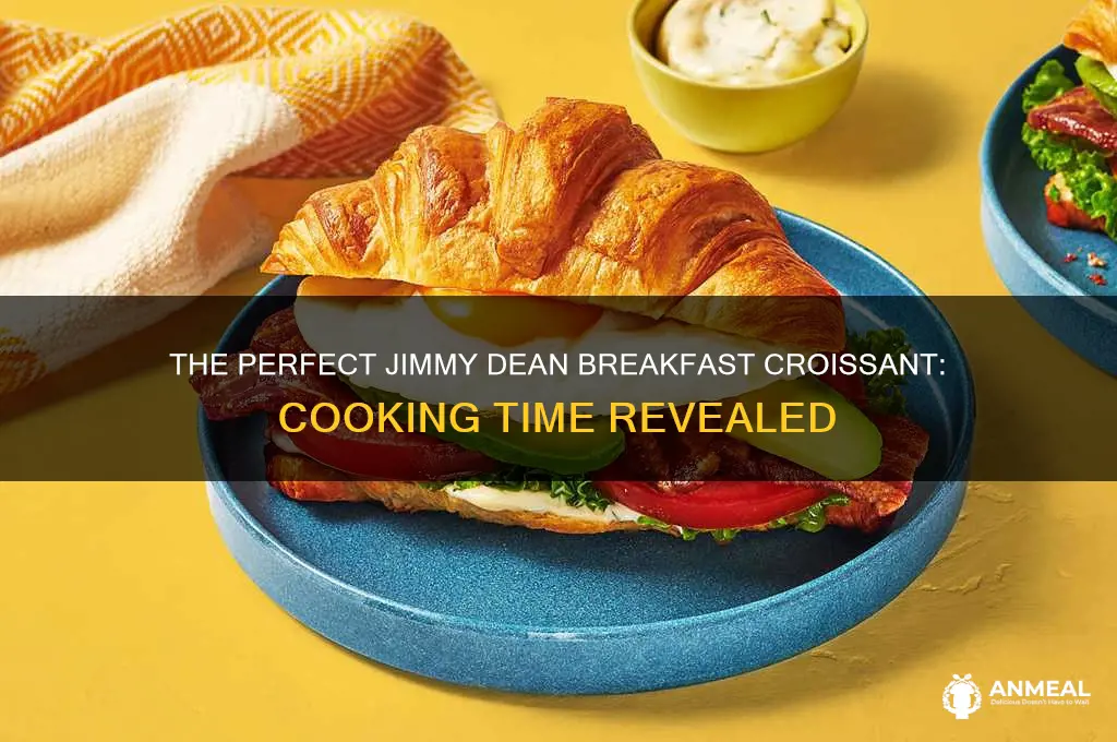 how long do i cook a jimmy dean breakfast croissant