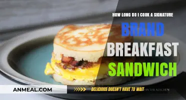 Quick Breakfast Sandwich: Signature Brand Cooking Time