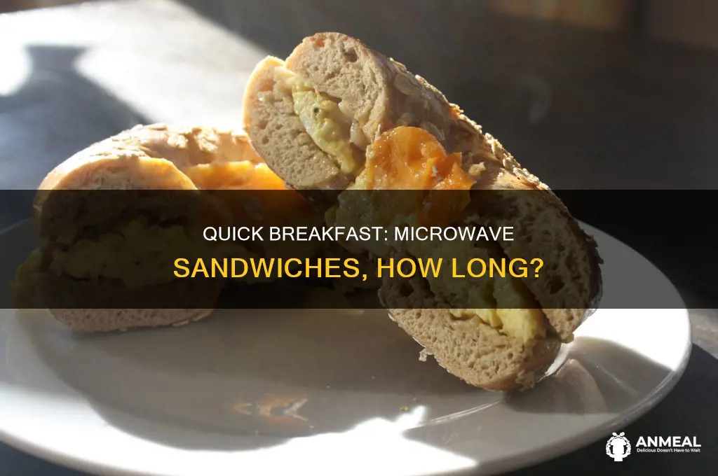 how long do i microwave a breakfast sandwich