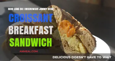 Quickly Heat Jimmy Dean Croissant Breakfast Sandwich