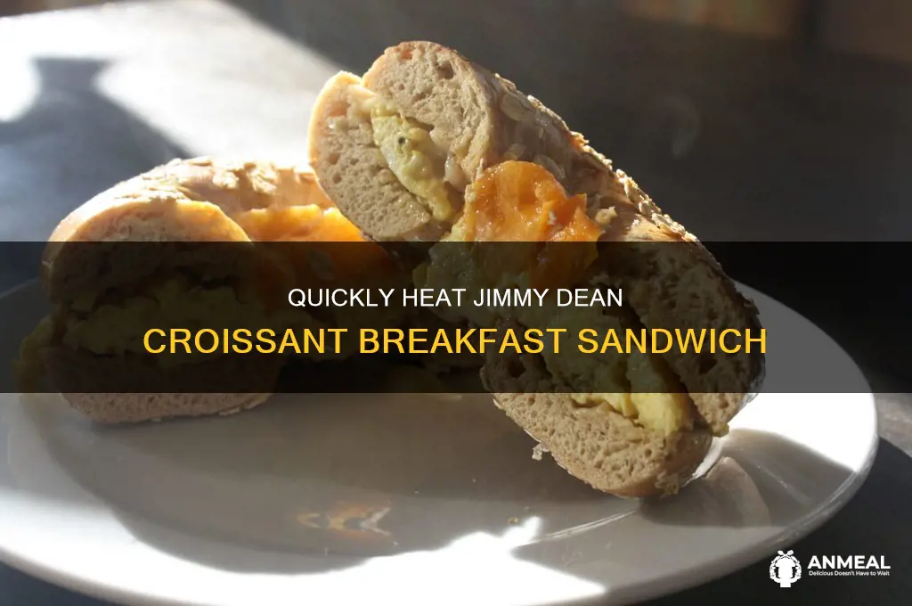 how long do i microwave jimmy dean croissant breakfast sandwich
