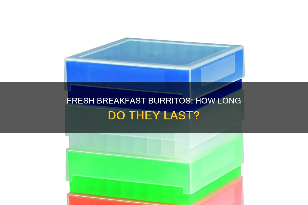 how long do meal prep breakfast burritos last