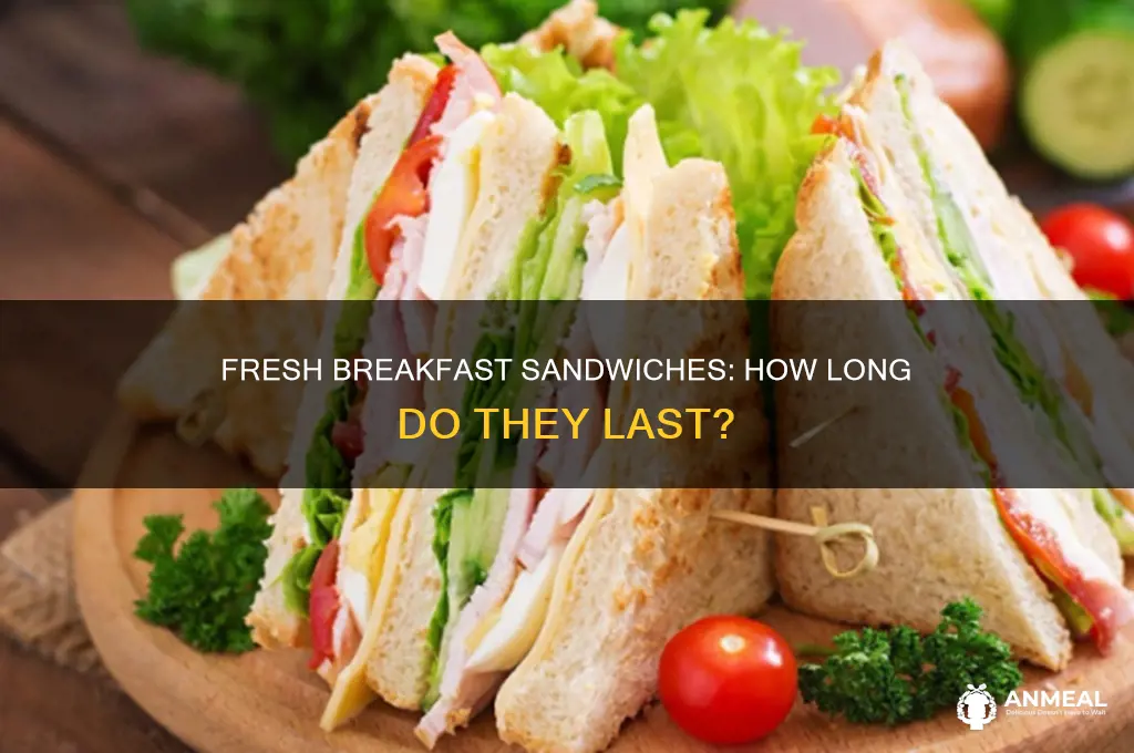 how long do meal prep breakfast sandwiches last