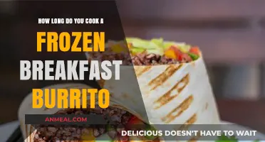 Quick Breakfast: Frozen Burrito Cooking Time