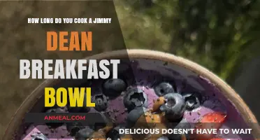 Quick Breakfast: Jimmy Dean Bowl Cooking Time