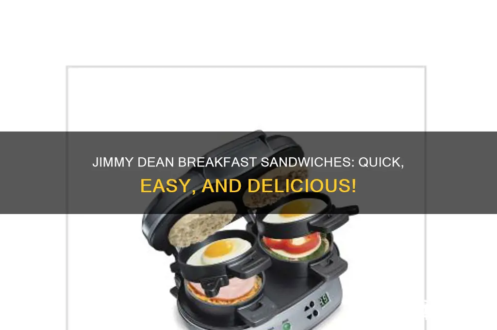 how long do you cook frozen jimmy dean breakfast sandwiches