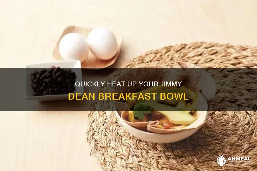how long do you microwave jimmy dean breakfast bowls