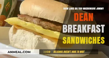 Quickly Heat Jimmy Dean Breakfast Sandwiches in the Microwave