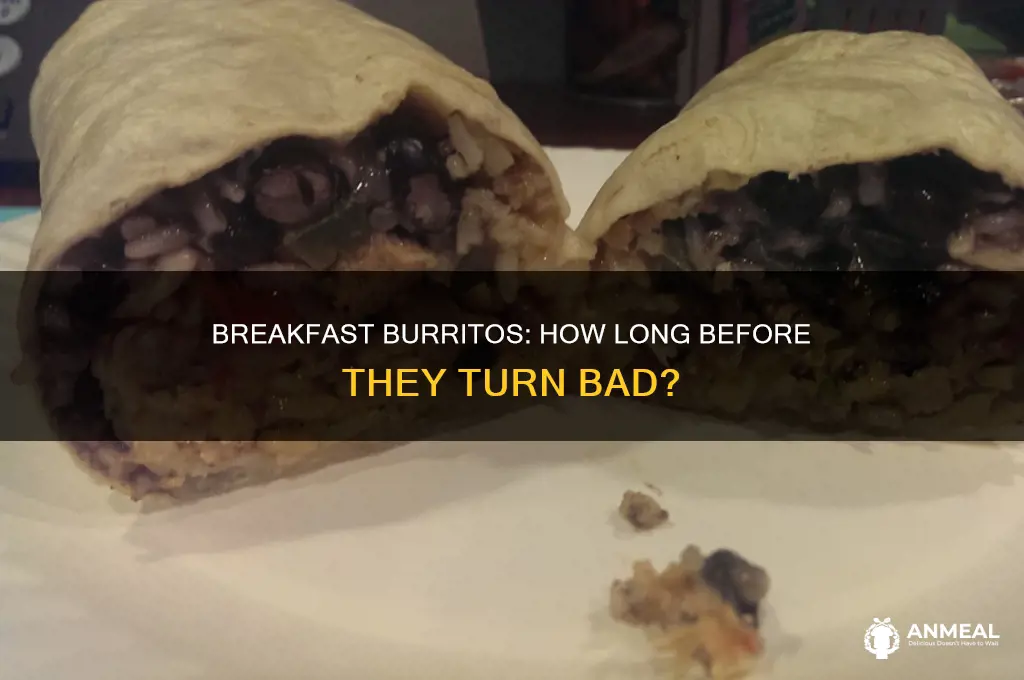 how long does a breakfast burrito stay in goo