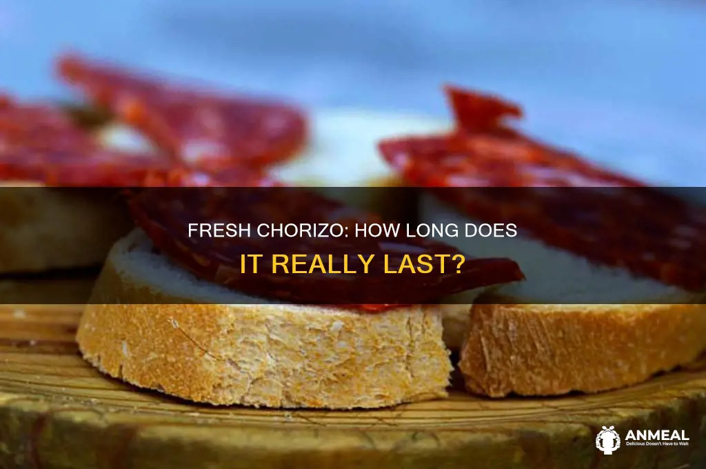 how long does ground breakfast chorizo last in the fridge