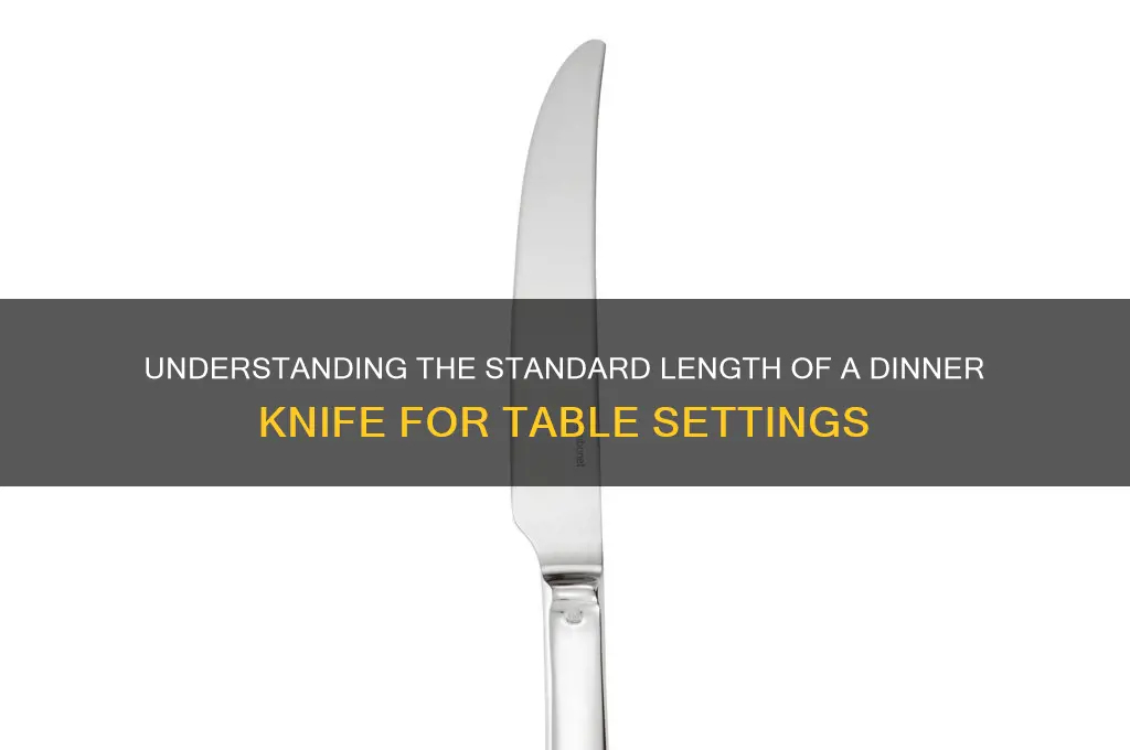 how long is a dinner knife