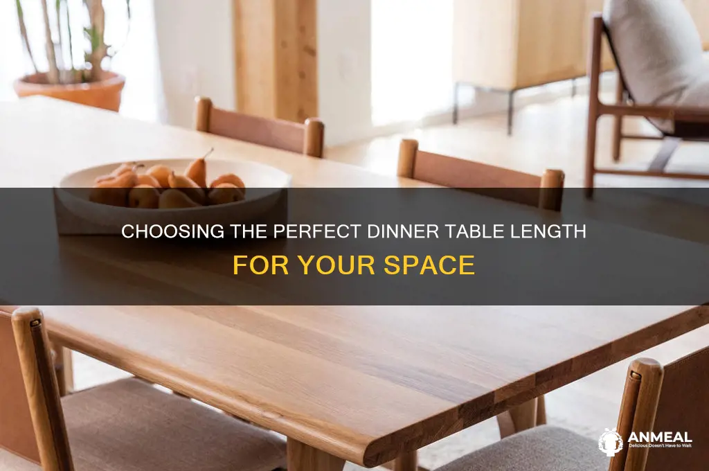 how long is a dinner table