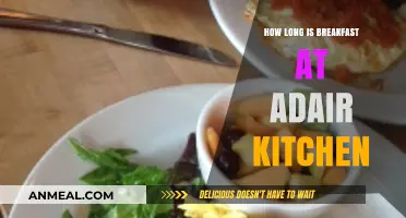 Adair Kitchen: Breakfast Duration and Menu Options