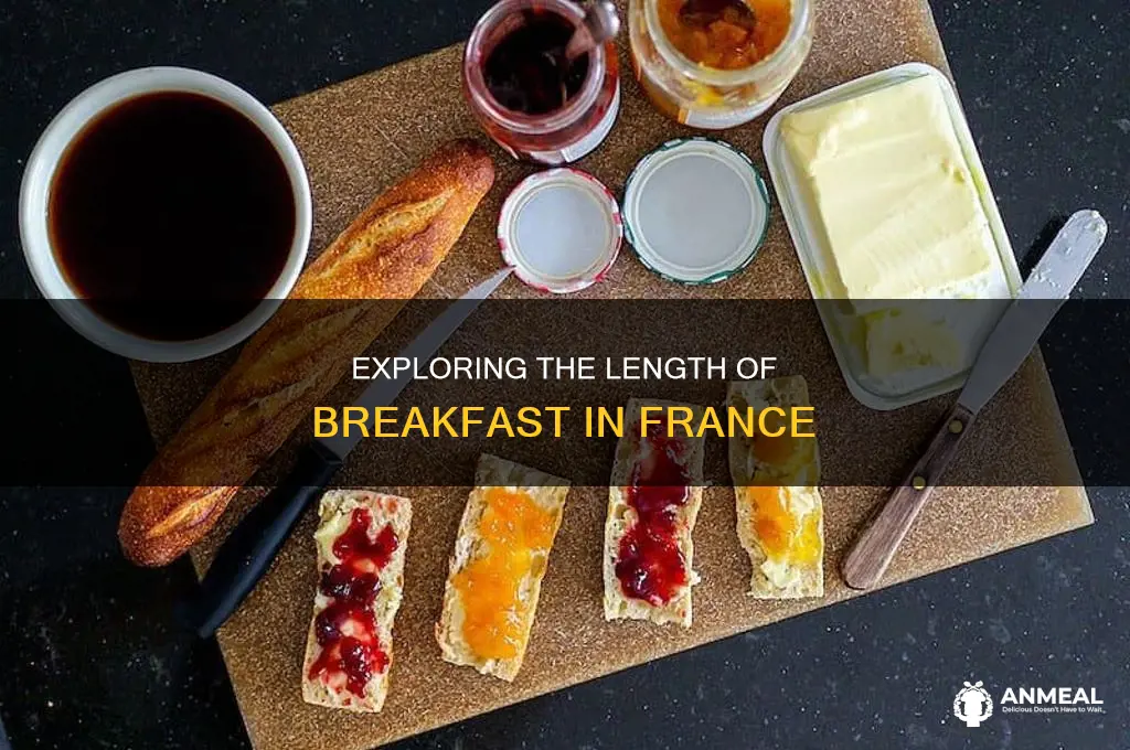 how long is breakfast in france
