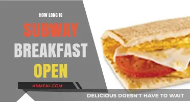 Subway Breakfast Hours: What Time Does it End?
